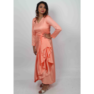 Satin Ladies Dress with new age cut