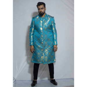 Sherwani benarasi meterial with cotton lining inside