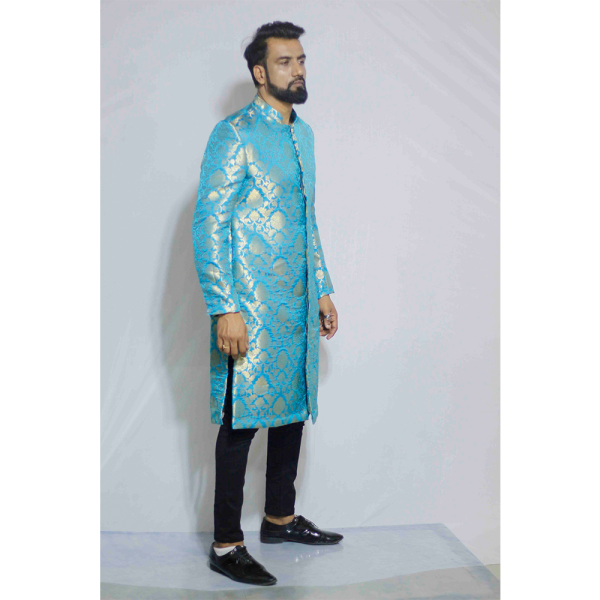 Sherwani benarasi meterial with cotton lining inside - Image 4