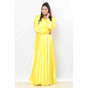 Glossy Yellow Western Wear