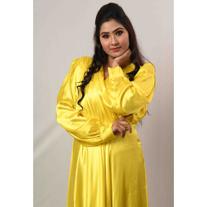 Glossy Yellow Western Wear